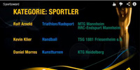 Zum Sportaward der Metropolregion Rhein-Neckar eingeladen